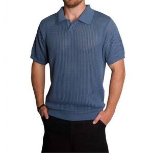 NEW KNICKERBOCKER yuma polo in blue